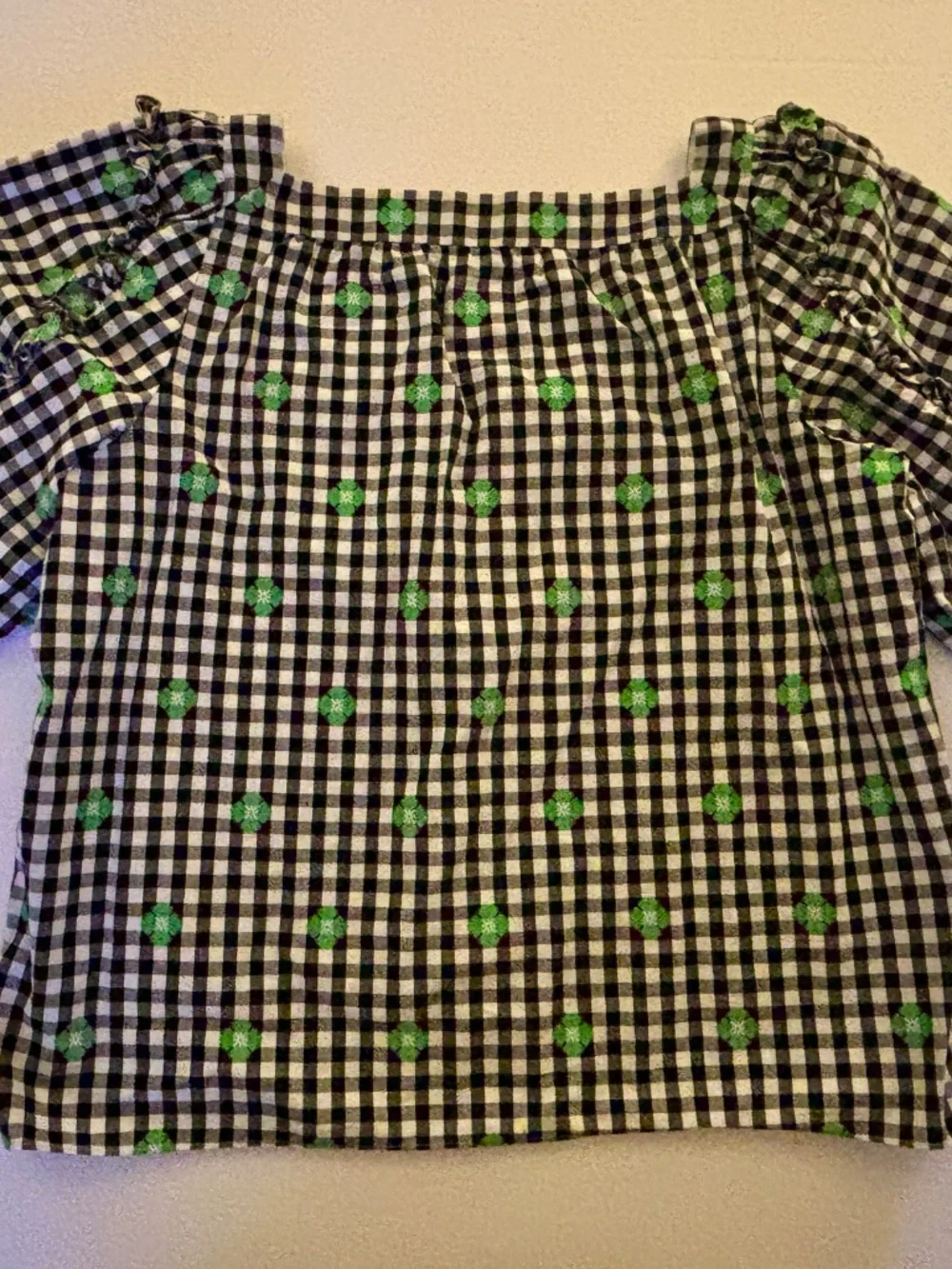 Kate Spade Gingham Voile Top